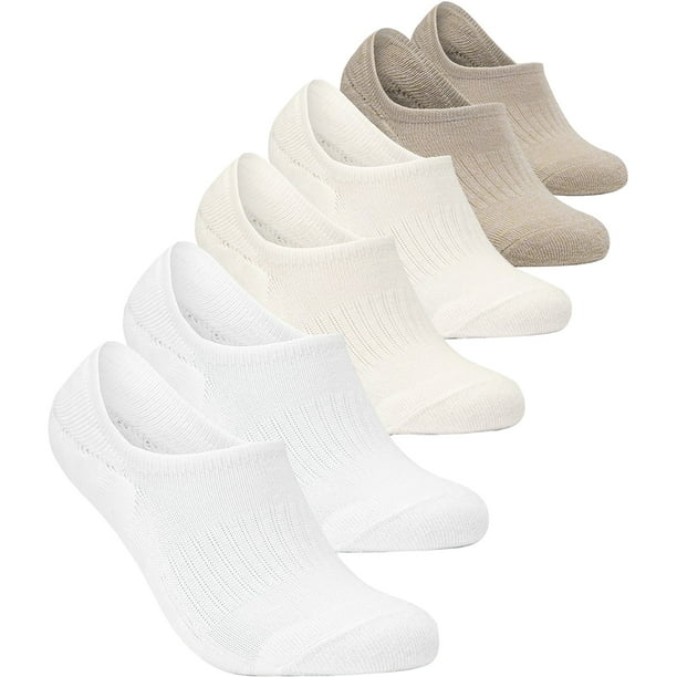 No-Show Casual Fashion Socks w Heel Silicone Grips TSLA Womens Pack of 4, 6 No-Show Casual Fashion Socks w Heel Silicone Grips TSLA Womens Pack of 4, 6